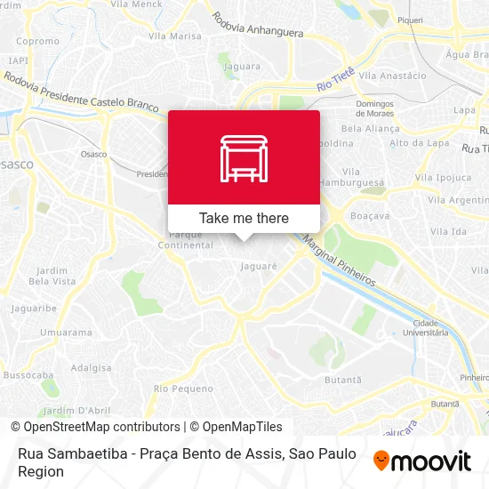 Rua Sambaetiba - Praça Bento de Assis map