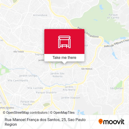 Rua Manoel França dos Santos, 25 map