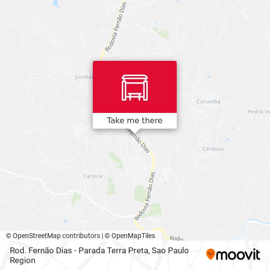 Rod. Fernão Dias - Parada Terra Preta map