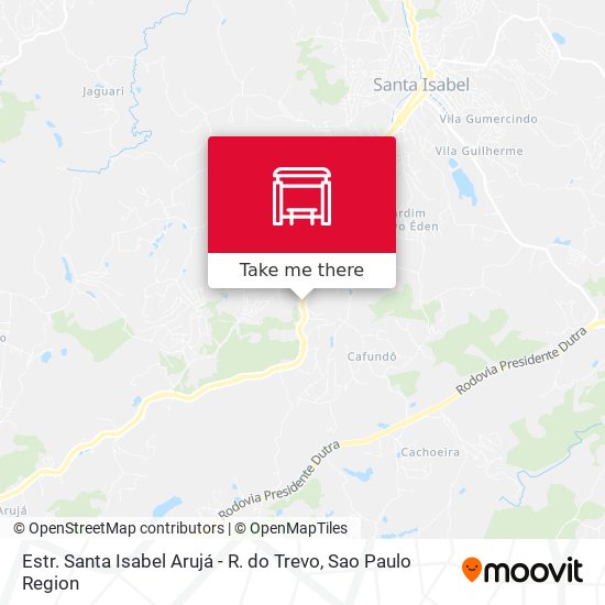 Estr. Santa Isabel Arujá - R. do Trevo map
