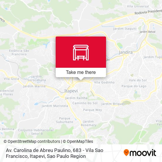 Av. Carolina de Abreu Paulino, 683 - Vila Sao Francisco, Itapevi map