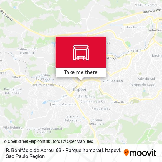 Mapa R. Bonifácio de Abreu, 63 - Parque Itamarati, Itapevi