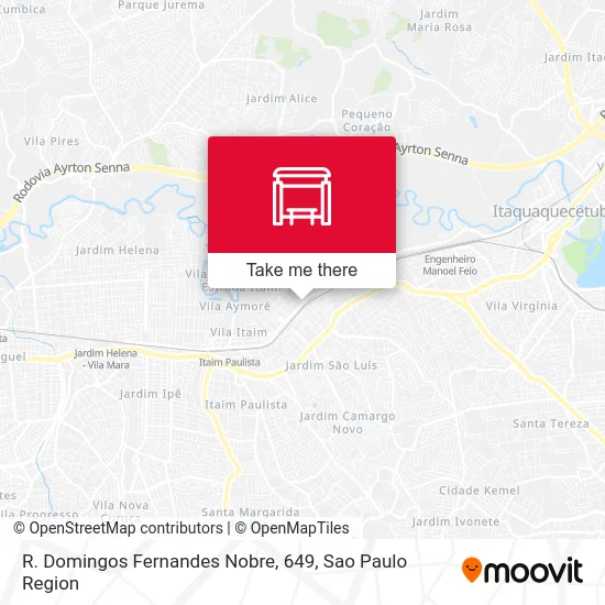 R. Domingos Fernandes Nobre, 649 map