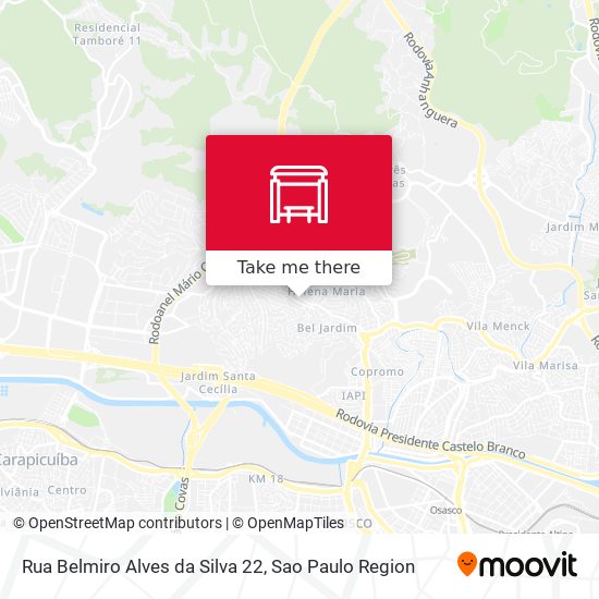 Rua Belmiro Alves da Silva 22 map