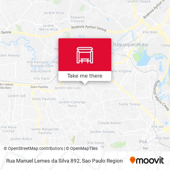 Mapa Rua Manuel Lemes da Silva 892