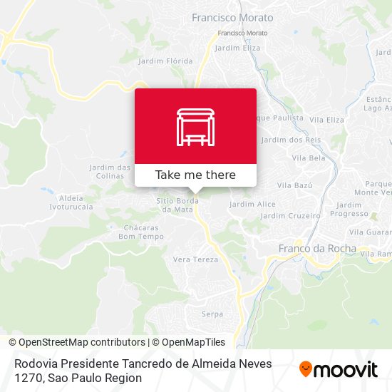 Rodovia Presidente Tancredo de Almeida Neves 1270 map