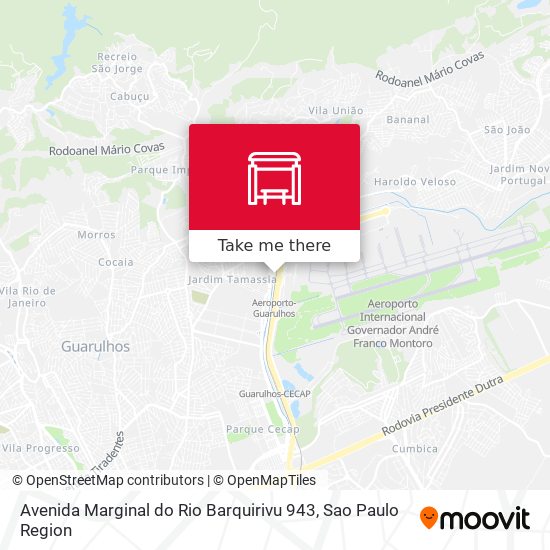 Mapa Avenida Marginal do Rio Barquirivu 943