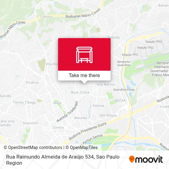 Rua Raimundo Almeida de Araújo 534 map