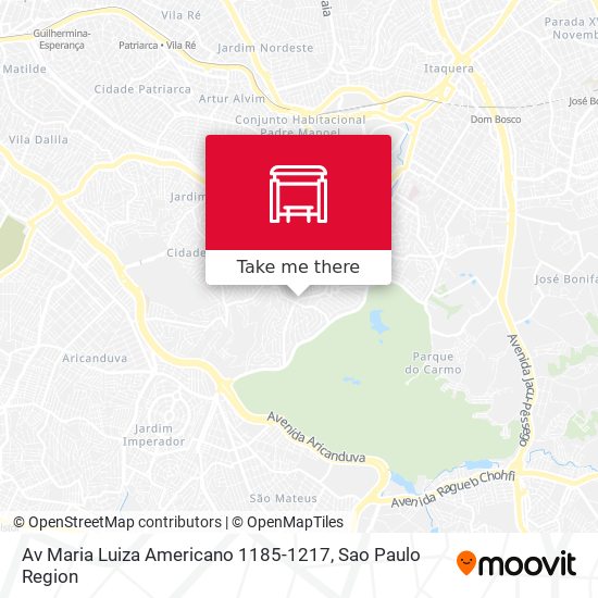 Av Maria Luiza Americano 1185-1217 map