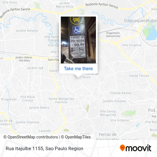 Rua Itajuíbe 1155 map
