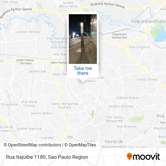 Rua Itajuíbe 1180 map