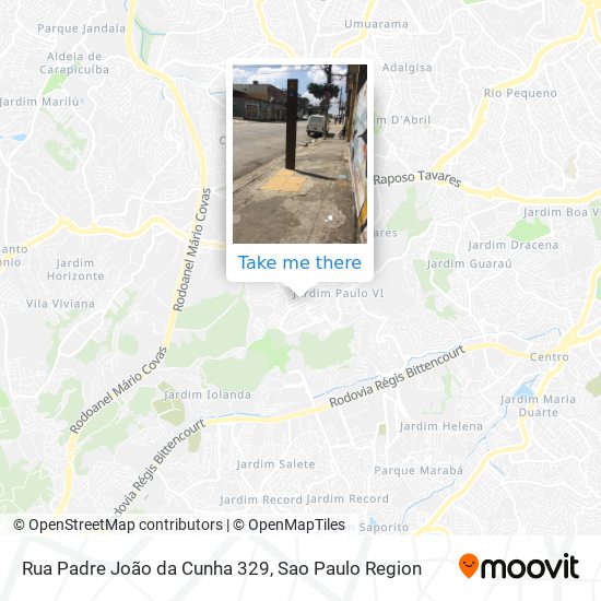 Mapa Rua Padre João da Cunha 329