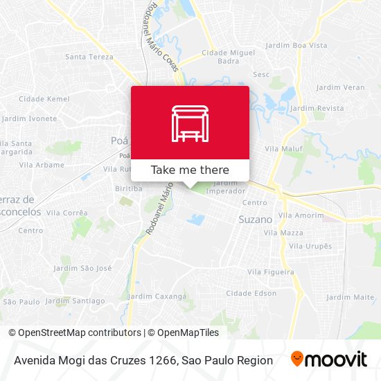 Avenida Mogi das Cruzes 1266 map
