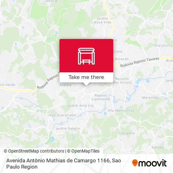 Avenida Antônio Mathias de Camargo 1166 map
