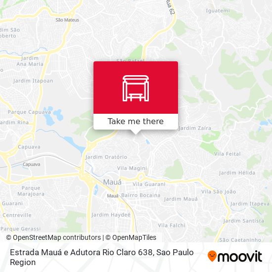 Estrada Mauá e Adutora Rio Claro 638 map