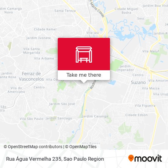 Rua Água Vermelha 235 map