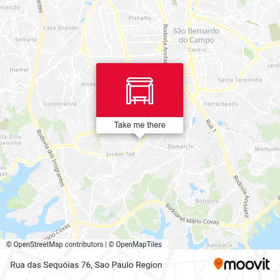 Rua das Sequóias 76 map