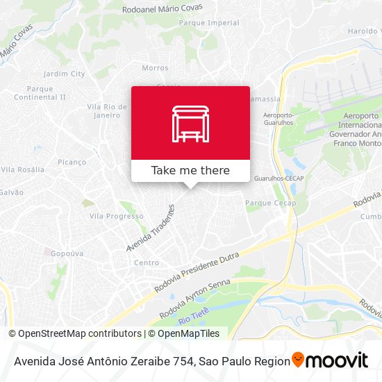 Mapa Avenida José Antônio Zeraibe 754