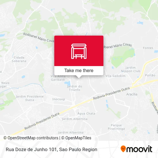 Rua Doze de Junho 101 map