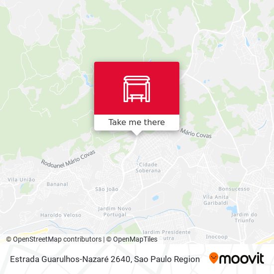 Mapa Estrada Guarulhos-Nazaré 2640
