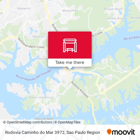 Rodovia Caminho do Mar 3972 map