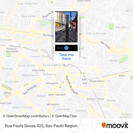 Rua Paula Sousa 425 map