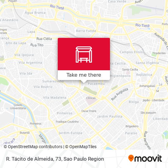 R. Tácito de Almeida, 73 map