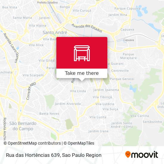 Rua das Hortências 639 map