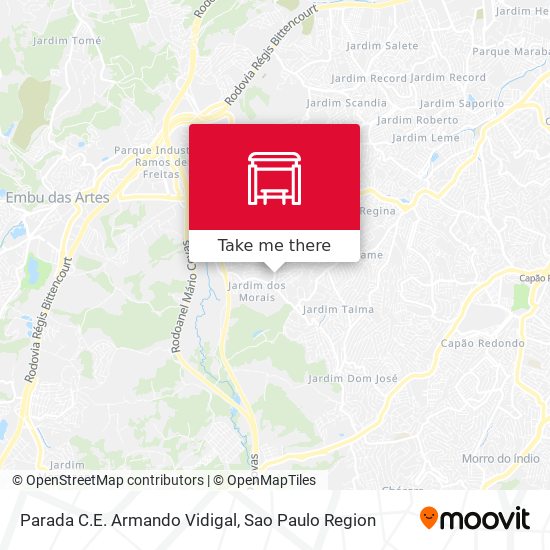Parada C.E. Armando Vidigal map