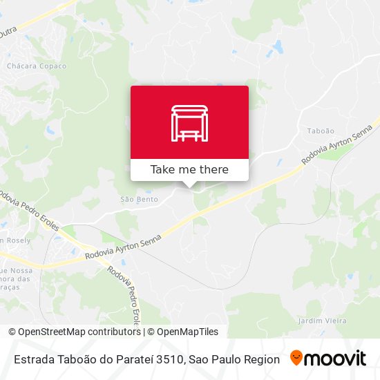 Estrada Taboão do Parateí 3510 map