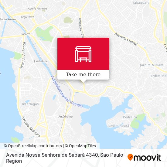 Mapa Avenida Nossa Senhora de Sabará 4340