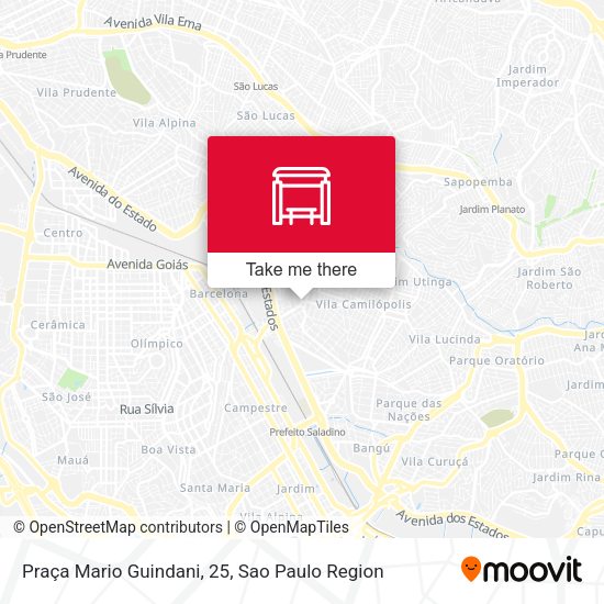 Praça Mario Guindani, 25 map