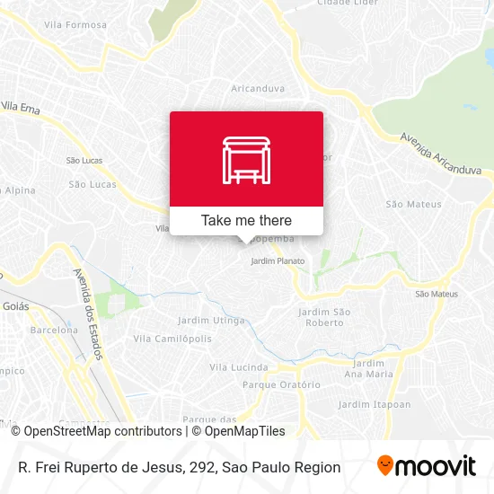 R. Frei Ruperto de Jesus, 292 map