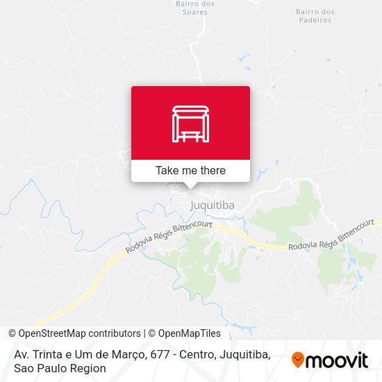Av. Trinta e Um de Março, 677 - Centro, Juquitiba map