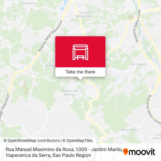 Rua Manoel Maximino da Rosa, 1000 - Jardim Marilu, Itapecerica da Serra map