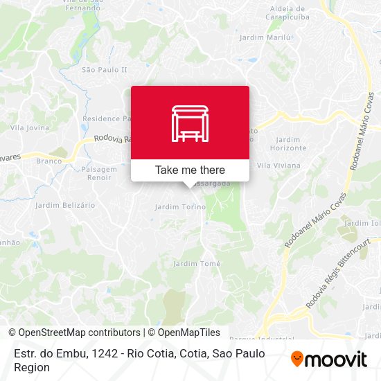 Estr. do Embu, 1242 - Rio Cotia, Cotia map