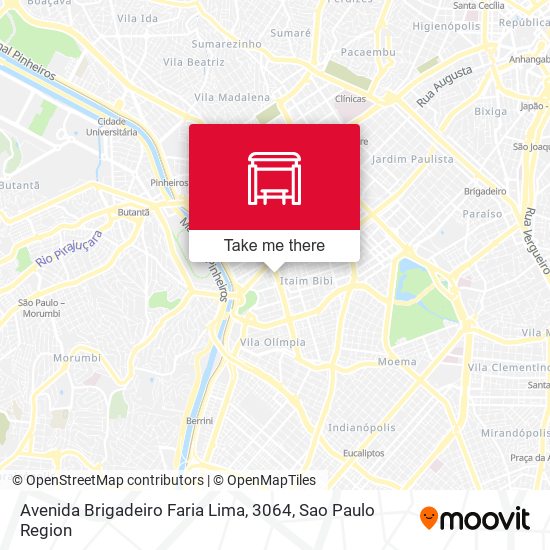 Mapa Avenida Brigadeiro Faria Lima, 3064