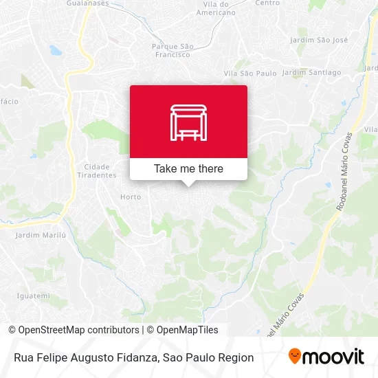 Rua Felipe Augusto Fidanza map