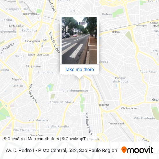 Av. D. Pedro I - Pista Central, 582 map