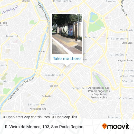 R. Vieira de Moraes, 103 map