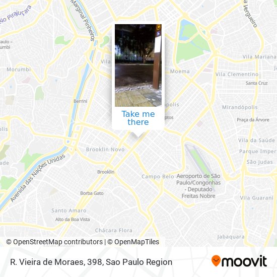 R. Vieira de Moraes, 398 map