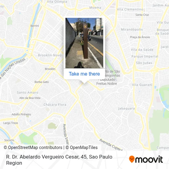 R. Dr. Abelardo Vergueiro Cesar, 45 map