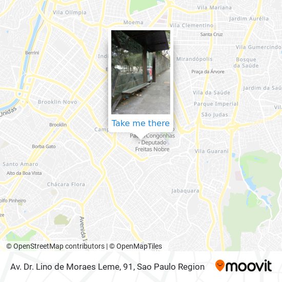 Av. Dr. Lino de Moraes Leme, 91 map
