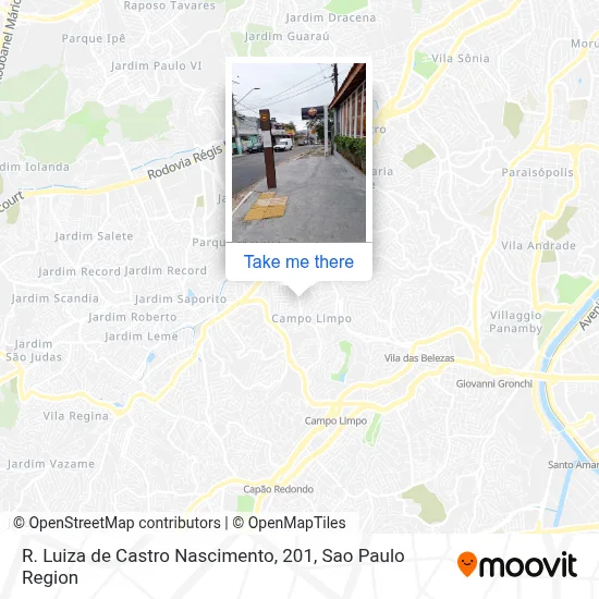 R. Luiza de Castro Nascimento, 201 map