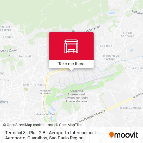 Terminal de Passageiros 3 do Aeroporto Internacional de Guarulhos, 1118 - Aeroporto, Guarulhos map