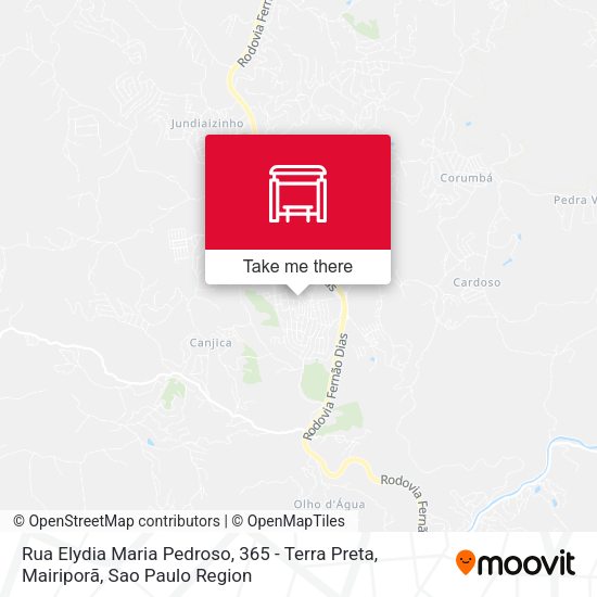 Rua Elydia Maria Pedroso, 365 - Terra Preta, Mairiporã map