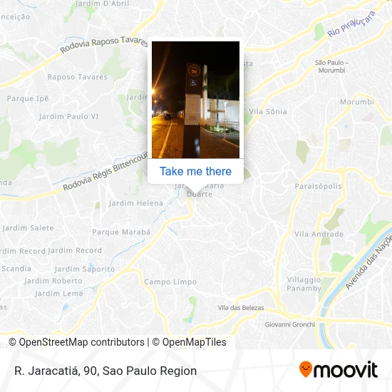 R. Jaracatiá, 90 map