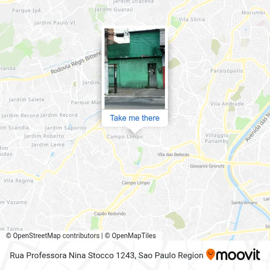 Rua Professora Nina Stocco 1243 map