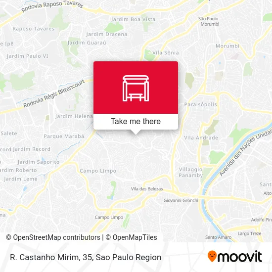 R. Castanho Mirim, 35 map