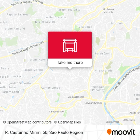 R. Castanho Mirim, 60 map